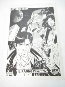 STAMPA LITOGRAFIA LAZARUS LEDD FIRMATO IL RAGNO 1997 POSTER MANIFESTO GADGET !! - Picture 1 of 3