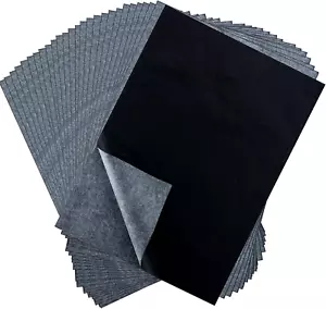 100 Sheets Carbon Transfer Paper, Black Tracing Paper for Wood, Paper, Canvas an - Picture 1 of 7