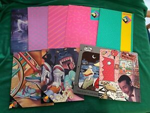 Vintage 1980s School Folders Pee Wee's Playhouse Mead Sneaks Super Shades x 9 