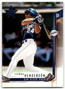 2001 LEAF ROOKIES & STARS RICKEY HENDERSON SAN DIEGO PADRES #100