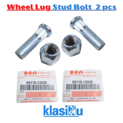 NEW WHEEL LUG STUD BOLT SUZUKI VITARA ESCUDO SIDEKICK JIMNY SIERRA SAMURAI 2PCS - Image 1 of 4