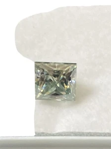 1.72 ct VVS1/6.88MM BLUE WHITE PRINCESS LOOSE MOISSANITE DIAMOND 4 RING/PENDANT - Picture 1 of 5