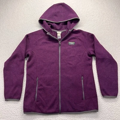 Patagonia Sweater Youth XL Purple Hooded Fleece Full Zip Outdoors - Image 1 of 4