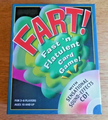 Outset Media FART! Card Game - Fast 'n' Flatulent w Sound-Effects CD -- GAG GIFT - Image 1 of 4