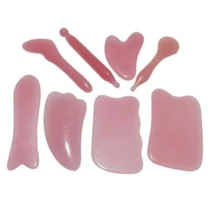Natural Gua Sha Jade Body Guasha Board Facial Massage Tool Neck Therapy - Picture 1 of 20
