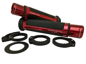 Suzuki GSX-S1000 Barracuda Handlebar Red Racing Grips + Red Bar Ends - Picture 1 of 2