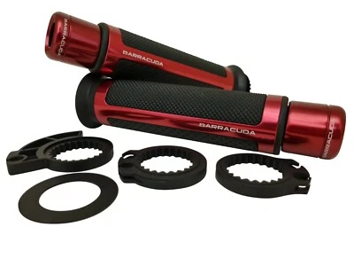 Suzuki GSX1250FA Barracuda Handlebar Red Racing Grips + Red Bar Ends - Image 1 of 2