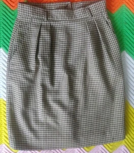 JONES NEW YORK Size 10P Women's Brown Wool Fully Lined A-line Career Skirt.NWOT. - Picture 1 of 9