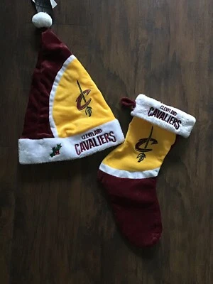 Cleveland Cavaliers Medias de Navidad y Sombrero de Santa Nuevo CB Foto 1 de 4
