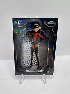 2024 Topps Chrome Disney Violet Parr Sapphire Black Refractor /10 Rare - Bild 1 von 2