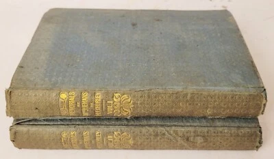 1836~RARE~Memorials of Mrs. Hemans~Very Old Book Lot~ Antique 2 Vol Set - Image 1 of 4