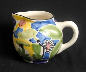 Pavanol Milchkännchen Martinique handbemalt mehrfarbig floral Keramik Portugal - Bild 1 von 6