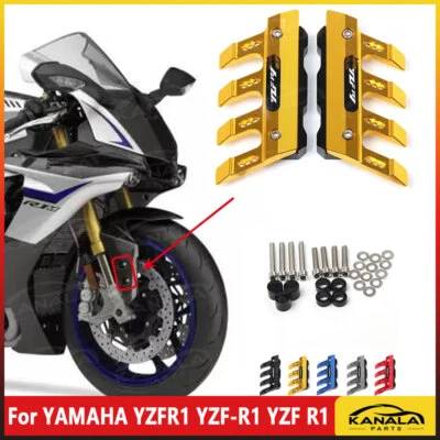 For YAMAHA YZFR1 YZF-R1 CNC Front Fork Protector Fender anti-fall Slider Guard - Image 1 of 4