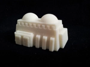 Wargames Scenery Terrain 6mm / 1/300 Scifi Building - Twin Dome Duilding - Picture 1 of 2