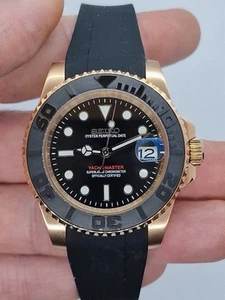 Seikmod Yacht Style Black Dial Rose Gold | Sapphire | Ceramic Bezel | NH35 Aut - Bild 1 von 3