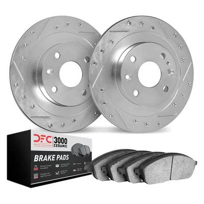 For Suzuki Swift 13-17 DFC PRO-KIT 3000 Drilled & Slotted Rear Brake Kit - Imagem 1 de 3