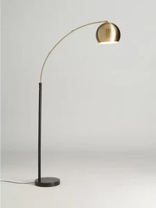 John Lewis Hector Arched Floor Lamp Antique Brass (Damage/Missing Items} B+ - Picture 1 of 18