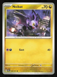 Noibat 068/091 Regular Near Mint Pokemon TCG S&V Paldean Fates PAF - Picture 1 of 1