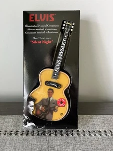 Elvis Adorno Musical Iluminado Noche Silenciosa Árbol de Navidad Adorno, Nuevo - Imagen 1 de 4