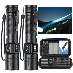 LED Flashlight, High Powered 50000 Lumens Super Bright Tactical Flashlight, R... - Picture 1 of 7