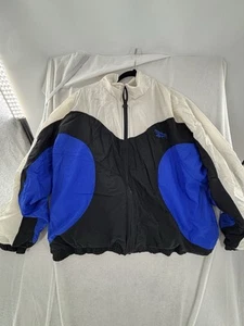 Reebok Y2K Windbreaker Jacket Shell Full Zip Lined Retro 90s Size XL Vintage - Picture 1 of 11