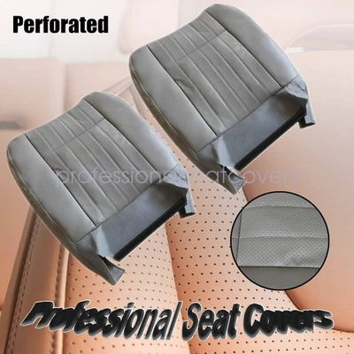 Capa de assento perfurada inferior cinza para motorista e passageiro Chevy Impala 1994-1996 - Imagem 1 de 4