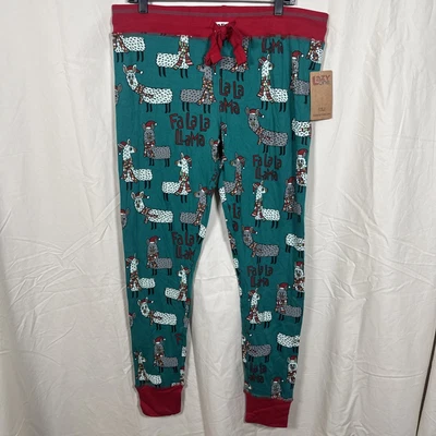 Pantalones de Pijama Lazy One Fa La Llama Navidad Talla Grande Foto 1 de 4