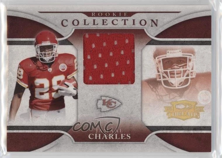 2008 Donruss Threads Rookie Collection Materials /500 Jamaal Charles #RCM-7 RC - Image 1 of 2