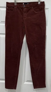 Kut From The Kloth Women's Brown Corduroy Pants Diana Skinny Size 12 Modern Y2K - Picture 1 of 11