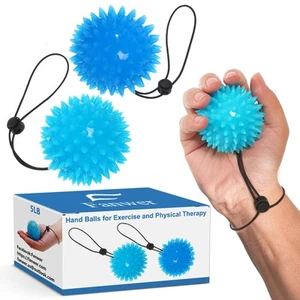 Hand Grip Strenthener - Squeeze Balls for Hand Therapy Set (5LB+10LB), Hand E... - Picture 1 of 7
