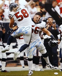 Brian Cushing Brooks Reed Autographed 16x20 Celebrating Photo- JSA W Auth - Picture 1 of 7