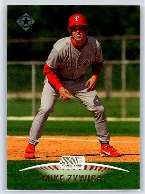 1999 Topps Stadium Club Mike Zywica Rookie Texas Rangers RC #142 - Image 1 of 2