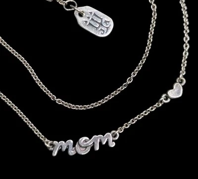 COLLAR 18-20" James Avery MAMÁ Corazón Amor Dije Plata Esterlina Cadena Madre Foto 1 de 4