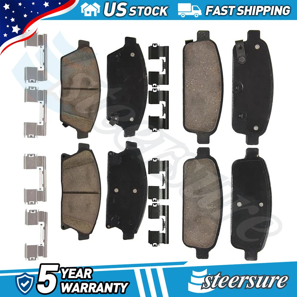 Pastillas de freno delanteras traseras para Chevrolet Trax 2019 2018 2017 2016 2015 2014 2013 Foto 1 de 2