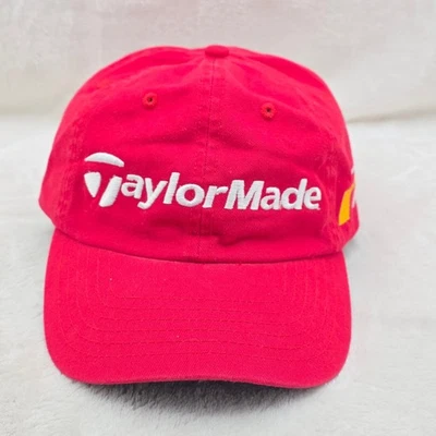 Gorra TaylorMade para Hombres Rojo Algodón Golf F7 Logo Golfista Correa Ajustable Trasera Foto 1 de 4