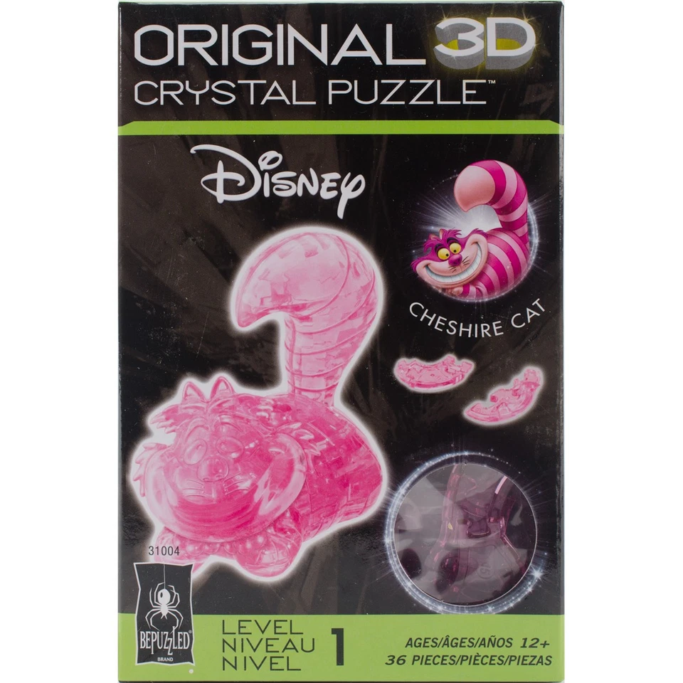 Rompecabezas de cristal BePuzzled con licencia 3D Disney-Cheshire Cat Foto 1 de 1