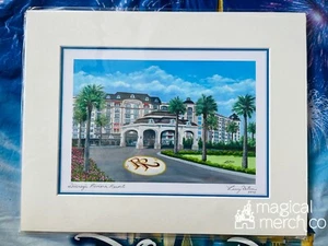 Disney Parks RIVIERA RESORT By Larry Dotson Print NEW 11” x 14” - Picture 1 of 3