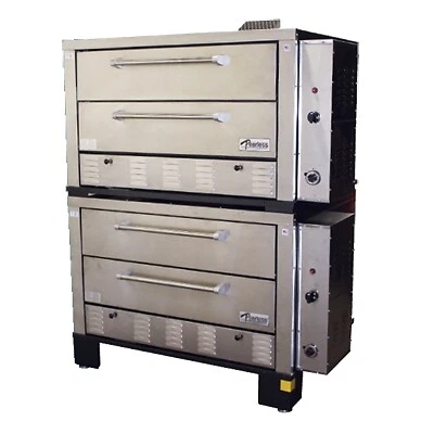 Peerless CW62PSC 56" Gas Pizza Deck Horno con Cuatro Plazas, Doble Apilado, 42”W x... Foto 1 de 1