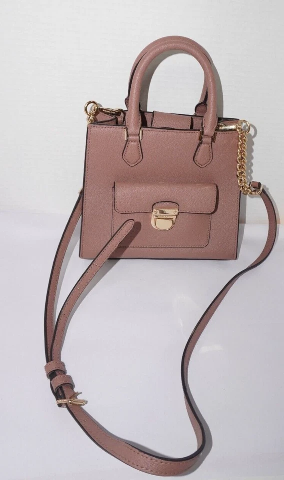 Michael Kors Bridgette Medium Tote Dusty  Rose Leather Satchel Crossbody Bag - Image 1 of 4