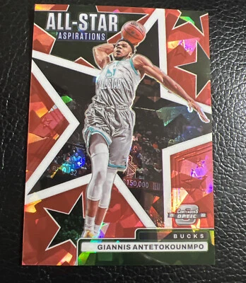 Giannis Antetokounmpo Contenders Optic Red Cracked Ice All Star  - Bucks NBA #3 - Image 1 of 2