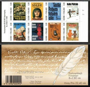 FINLAND MNH 1997 CENTENARY OF FINNISH WRITERS ASSOC - BOOK COVERS BOOKLET - Picture 1 of 1