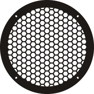 Flach METALL Audioschutz Lautsprecher Grill Honigkämme Akustiknetz Gitter 1 Stck. - Bild 1 von 5