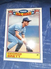 1986 Topps 1985 All-Star Game George Brett Baseball Royals FREE SHIPPING hof mvp