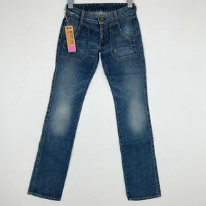 Replay W8281 Damen Jeans W26 L34 Blau Regular Bootcut Denim Hose Jeanshose - Bild 1 von 11