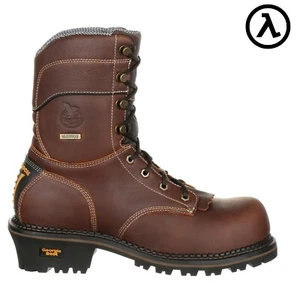 GEORGIA BOOT AMP LT LOGGER COMPOSITE TOE WATERPROOF BOOTS GB00236 - SALE - Picture 1 of 7