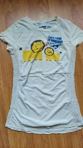 Damen seltenes Gwen Stefani Harajuku Liebhaber T-Shirt Gr. S Häkelnetz Seite Y2K - Bild 1 von 7