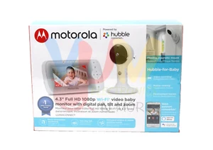 Motorola Hubble 4.3-Inch HD Color Screen Video Baby Monitor & Pan - Picture 1 of 3