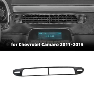 Carbon Fiber Inner Dashboard Air Vent Outlet Cover Trim For 2011-15 Chevy Camaro - Picture 1 of 9