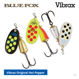 Blue Fox Vibrax Original Hot Pepper Spinners - Trout Salmon Perch Fishing Lures