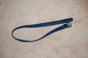 BELT Mens Womens Youth Unisex Web Cotton Canvas Belt 2 Holes Grommet - Picture 1 of 2